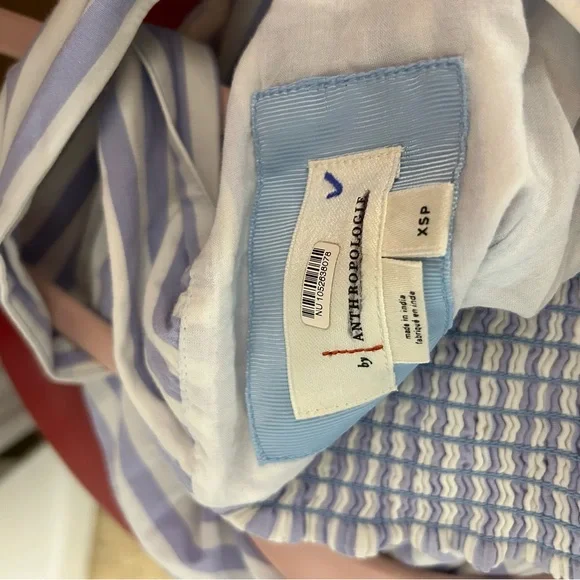 NwotAnthropologie helena purple and white Maxi Dress - Picture 2 of 10